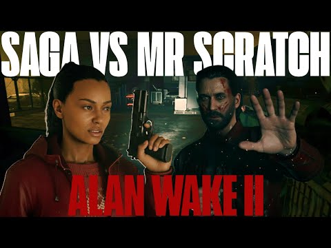 Saga vs Mr Scratch | Boss fight Sheriff Station finale | Alan wake 2 | NIGHTMARE