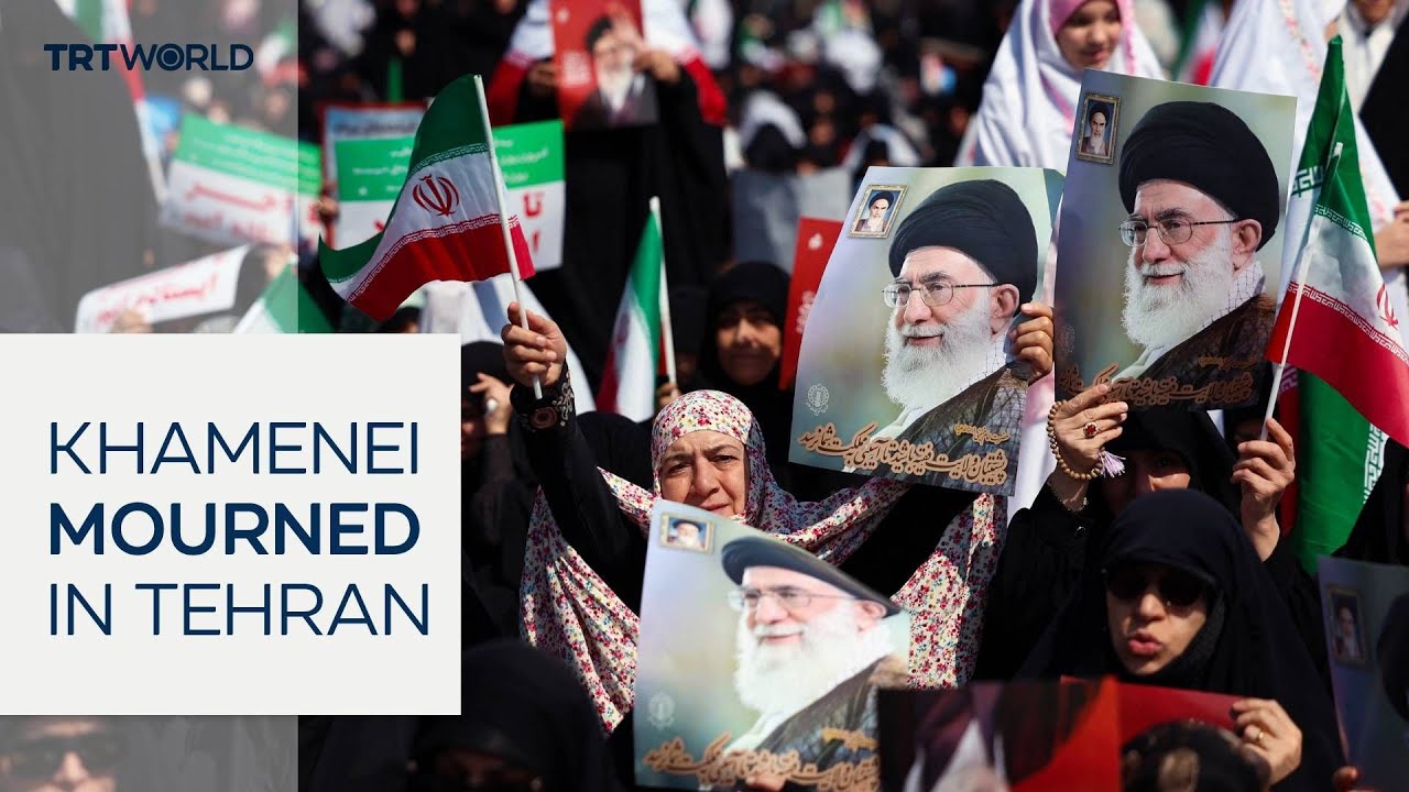 Thousands pay tribute to supreme leader Khamenei in Tehran