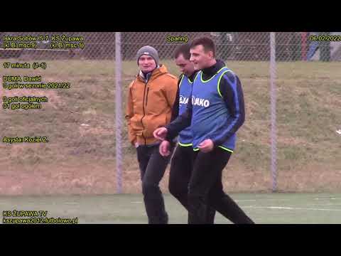 Sparing: Iskra Sobów 5-7 KS Żupawa (1-1 Duma Dawid) 06.02.2022