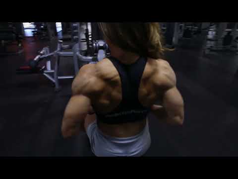 Female Bodybuilder Reiley's Intense Back Workout Routine  Lat Pull-Downs,  Reverse Flies, Rounded Shrugs - Video Summarizer - Glarity