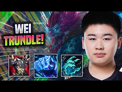 WEI IS EVERYWHERE ON TRUNDLE JUNGLE! - RNG Wei Plays Trundle Jungle vs Wukong! | Season 2022