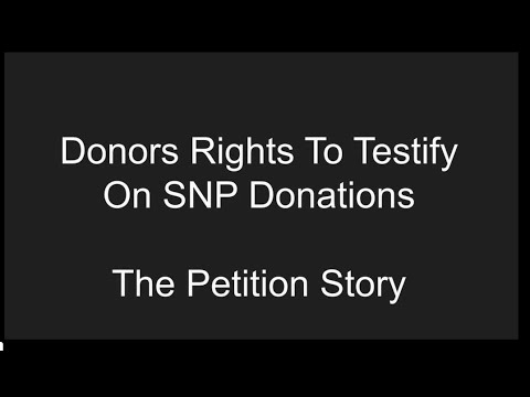 How SNP donors were denied the right to testify and so COPFS/Police ...
