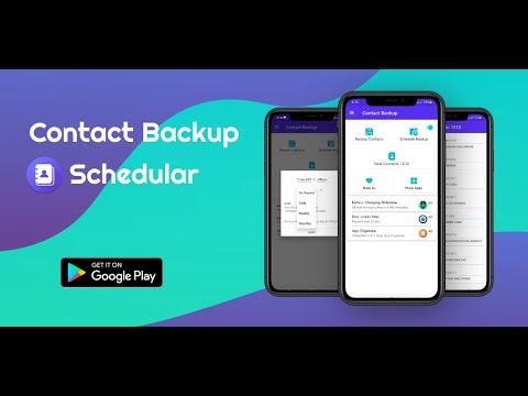 Contact backup scheduler