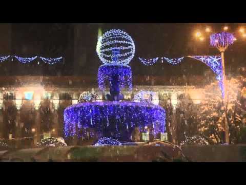 Донецк год назад. Donetsk 1 year ago. Happy new year