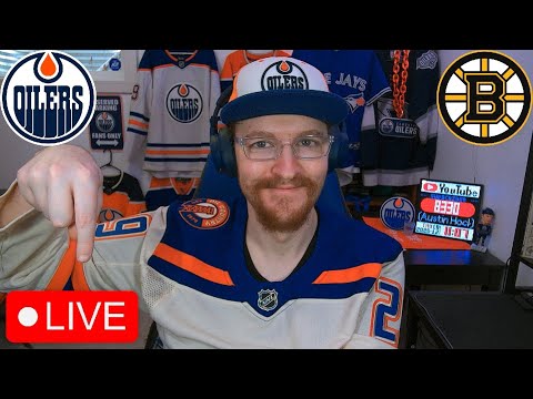 EDMONTON OILERS VS BOSTON BRUINS LIVE | OILERS FAN REACTION & COMMENTARY