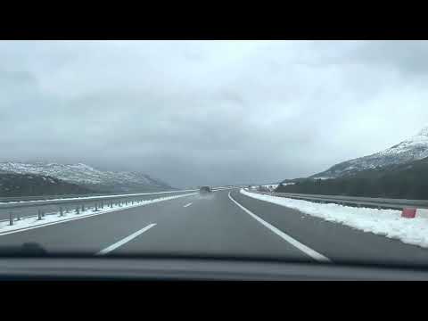 Autoput Vrgorac put prema Zagrebu A1 22.01.2023