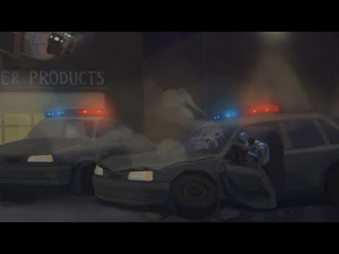 ED-209 vs ROBOCOP drawing, painting process in Photoshop