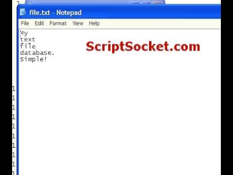 Perl Tutorial 105 - Text File Database
