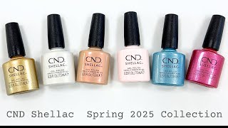 Swatching CND Shellac Spring 2025 "Quiet Luxury" Collection