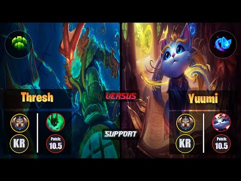Challenger THRESH [Guardian] (Support) VS  YUUMI - Challenger KR Patch 10.5