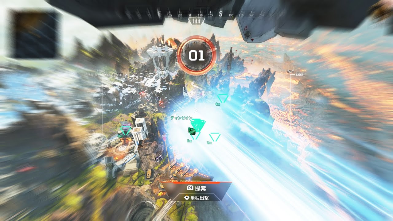 今話題の降下バグに遭遇しました【エーペックス】