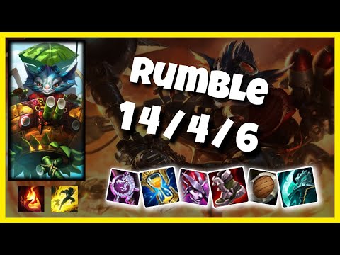 Rumble vs Tristana EU Challenger MID (14/4/6) Gameplay Replay - Patch 10.23
