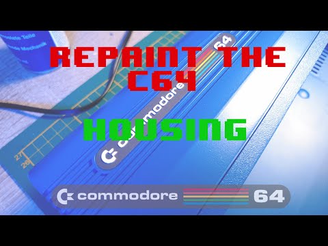 Repainting the C64 and also burn the case. (by accident)