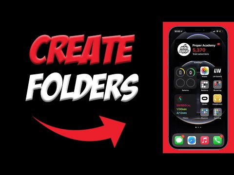 How To Create a Folder On iPhone 📲| Make Folders on iOS 14