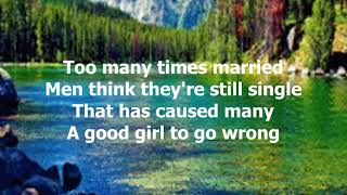 It Wasn&#39;t God Who Made Honky Tonk Angels by Kitty Wells - 1952 (with lyrics)