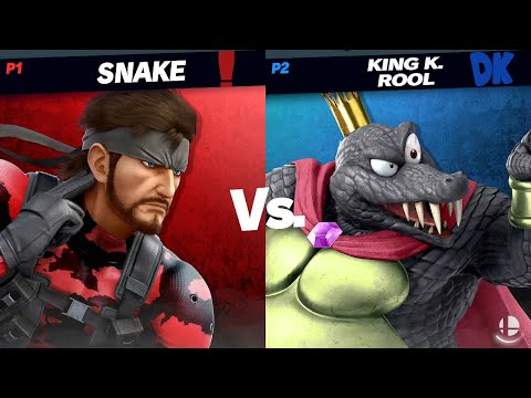 Super Smash Bros Ultimate-Snake Vs King K.Rool