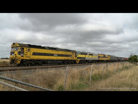 5KN1 SSR Grain Train At Gheringhap - PoathTV Australian Railways