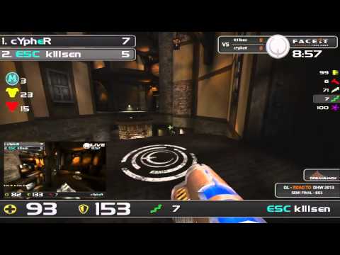 FACEIT - QL Road 2 DreamHack Winter 2013 (SEMI FINAL: k1llsen vs. Cypher)