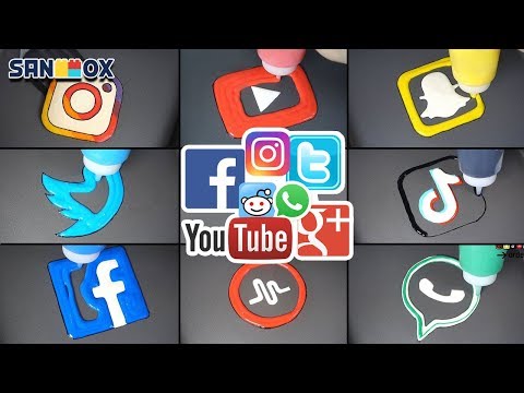 Social Media Pancake art - YouTube, FaceBook, Twitter, WhatsApp, Instargram, Snapchat, Tik Tok