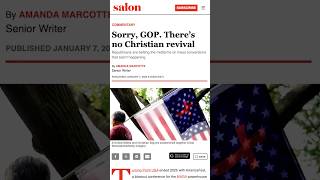 There is no religious revival, much to MAGA’s dismay.