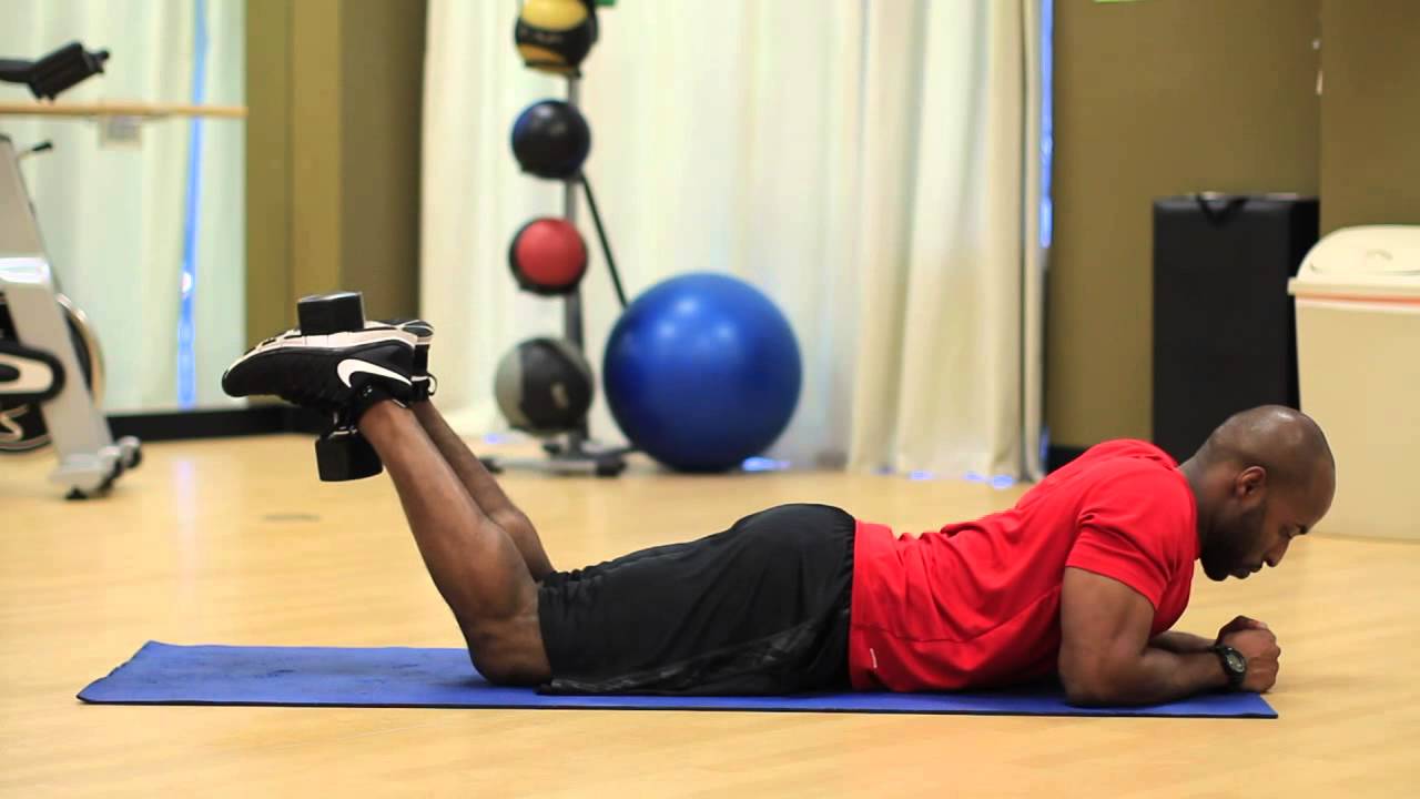 How to: Lying Leg Curl With a Dumbbell at Home