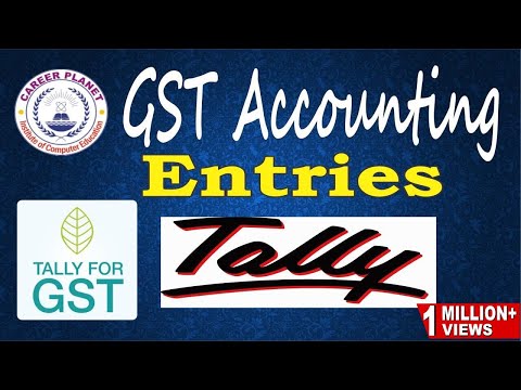 Tally ERP 9-GST Accounting Entries in Tally (Hindi) |GST Ledgers CGST SGST IGST Sales Purchase