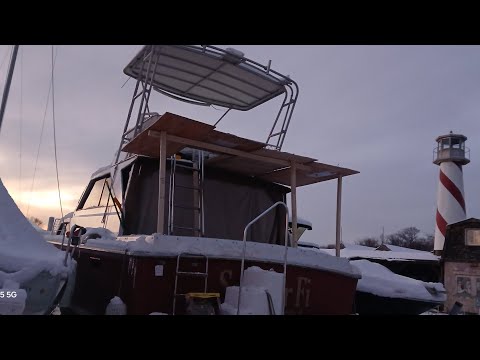 12/18.Part 3 Building the hardtop #boatrenovation #hardtop #boatrepairs 