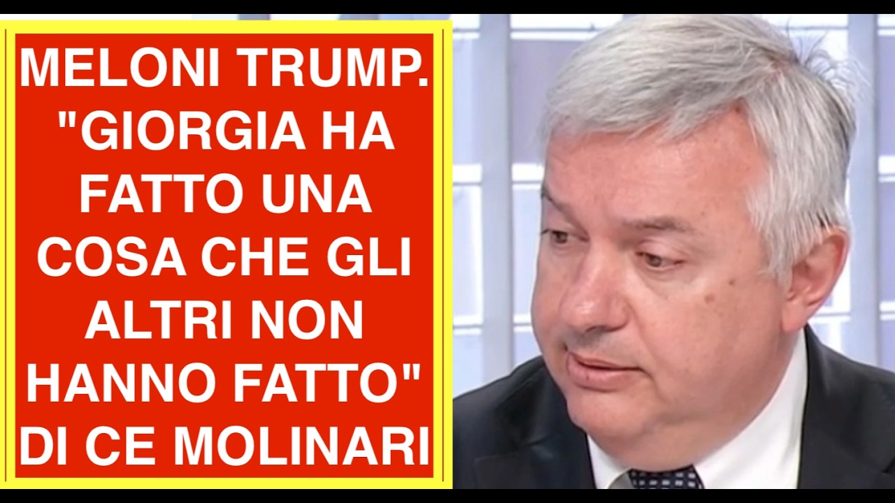MELONI TRUMP. "GIORGIA A FATTO UNA COSA CHE GLI ALTRI NON HANNO FATTO" DI CE MOLINARI