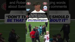 Download lagu Kyle Shanahan tentang adu mulut antara Liam Coen dan Robert Saleh terkait komentar Saleh tentang pencurian sinyal. mp3