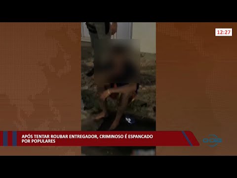 Após tentar roubar entregador, criminoso é espancado por populares 01 02 2022