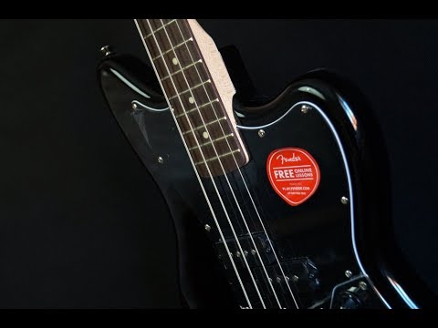 Fender Vintage Modified Jaguar Bass Special SS, Laurel Fingerboard, Black gitara basowa