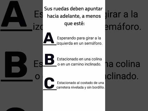 PREGUNTAS DEL EXAMEN TEORICO EN ESPAÑOL 2025.LICENCIA DE CONDUCIR. #shorts5