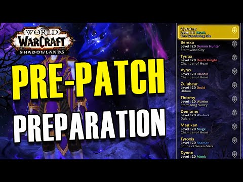 Shadowlands Pre-Patch Preparation | What is there to do? | Deleting some alts...