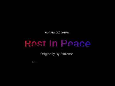 Extreme - Rest In Peace 100 BPM - 70 BPM (Backing Track) Guitar Practice 11