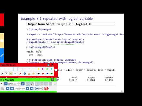 Econometrics Part 07.4: Functional Form - Dummy Variables
