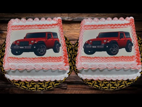 How to make | #mahindra #thar | photo 📸 🎂 cake Decorating Ideas!