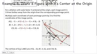 Geometry 7-1: Dilations