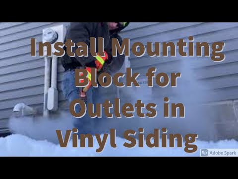 Mounting Block for Outlet on vinyl siding
