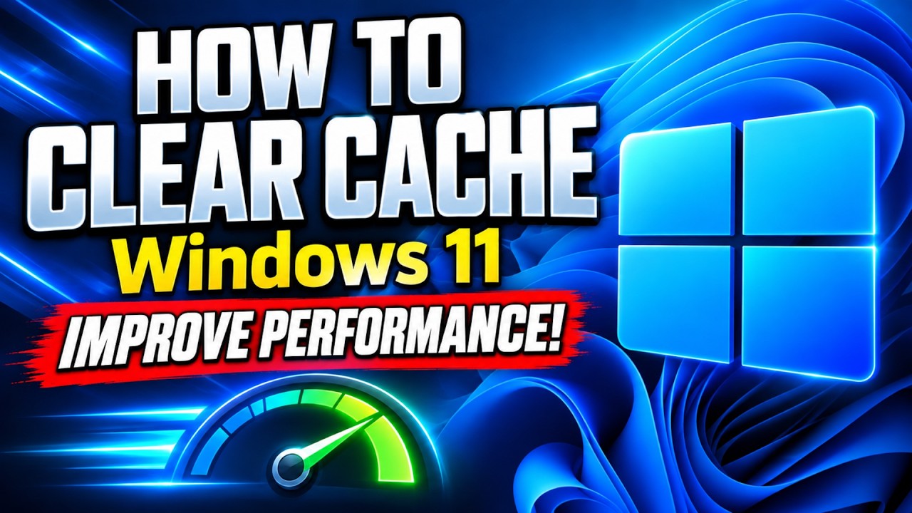 How to Clear Cache to Improve Performance in Windows 11! 2026