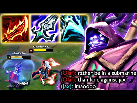 YOU DON'T WANT TO LANE AGAINST THIS JAX... (MAX ON.HIT BUILD)