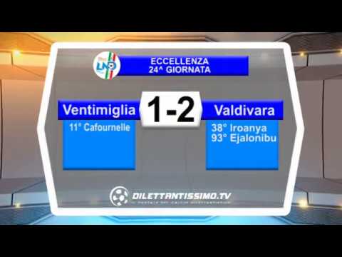 VENTIMIGLIA-VALDIVARA 1-2. Promozione Girone A 23^ giornata stagione 2017/2018