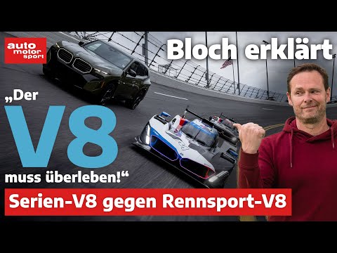 V8-Giganten: BMW XM und der Rennwagen M Hybrid V8 im Vergleich! Bloch erklärt #241 | ams
