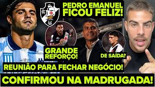 REUNIÃO ESQUENTOU NEGÓCIO ENTRE VASCO E SOSA! GRANDE REFORÇO PARA PEDRO EMANUEL! SALDÍVIA DE SAÍDA?