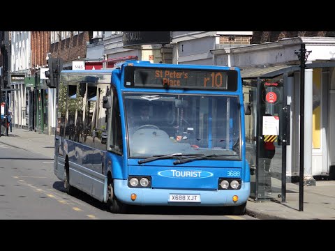 Optare Solo (R10 to St Peter's Place) X688 XJT/3688//Salisbury Reds