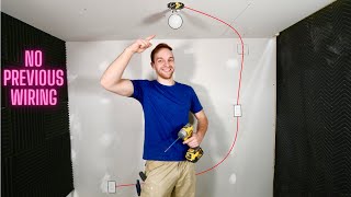 How to add a Ceiling Light to a Room with no Existing Wiring