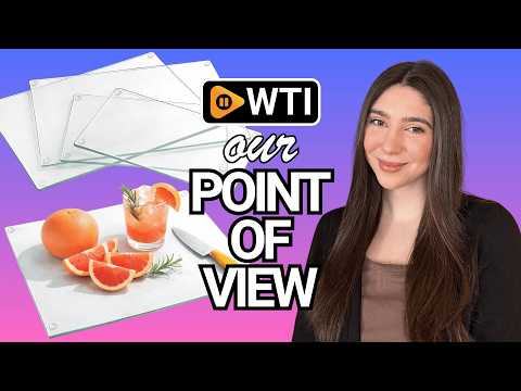 Hacaroa 4 Pack Tempered Glass Cutting Board with Rubber Feet - WTI product video review