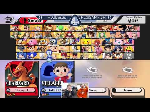 Sm4sh@Mines 41 - HLG|Jesus (Charizard) Vs. HLG|SAMFISH (Villager) - Winners Finals