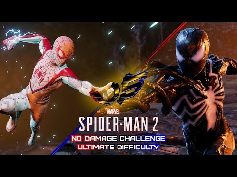 Spider-Man (Miles) VS Symbiote Peter 4K Ultimate Difficulty No Damage Marvel's Spider-Man 2 PS5