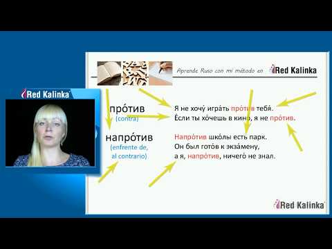 Dos preposiciones similares en ruso: против y напротив