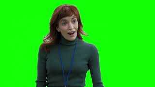 Helly R “do you know that? have you tried? because frankly it sounds made up” Severance green screen